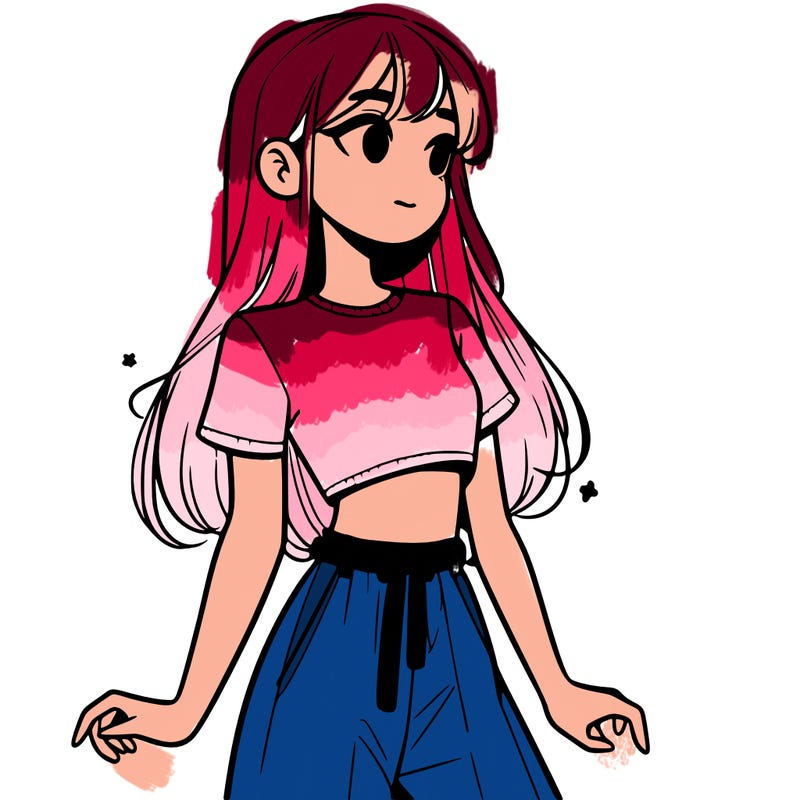 girl in a cute crop top