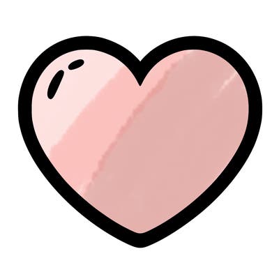 a blank heart