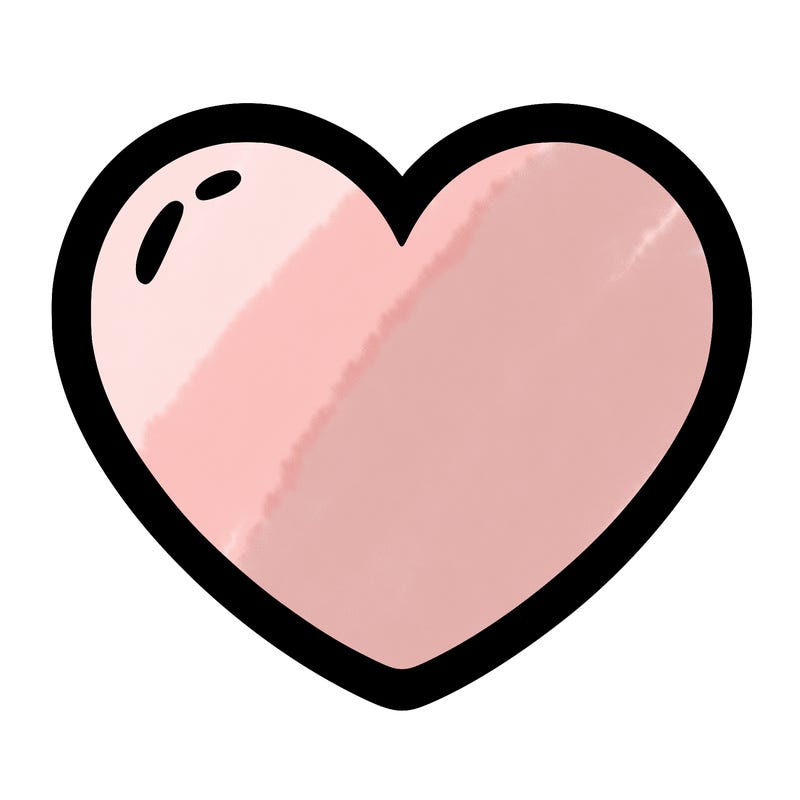a blank heart