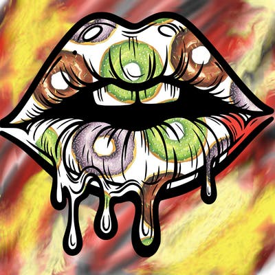 lips that look realistic and drip