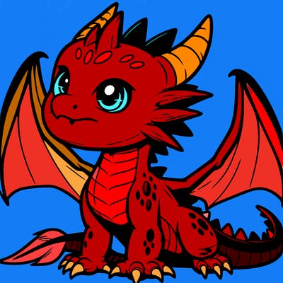 fierce baby night dragon