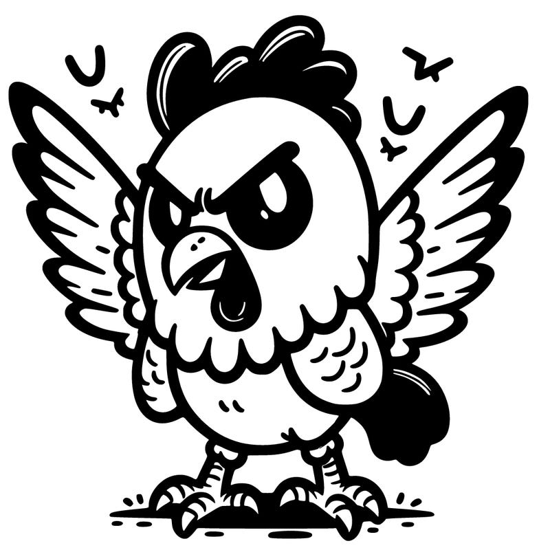 evil chicken