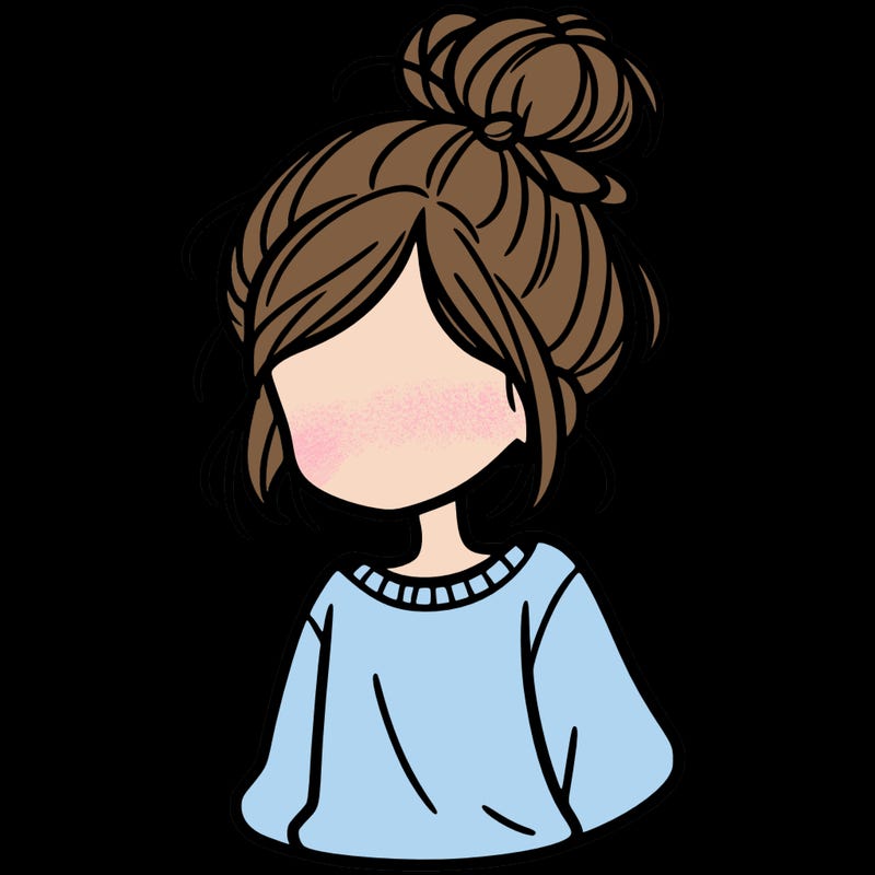 girl with messy bun with is a sweatshirt