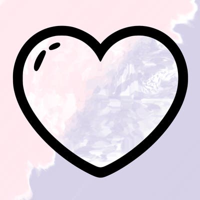 a blank heart