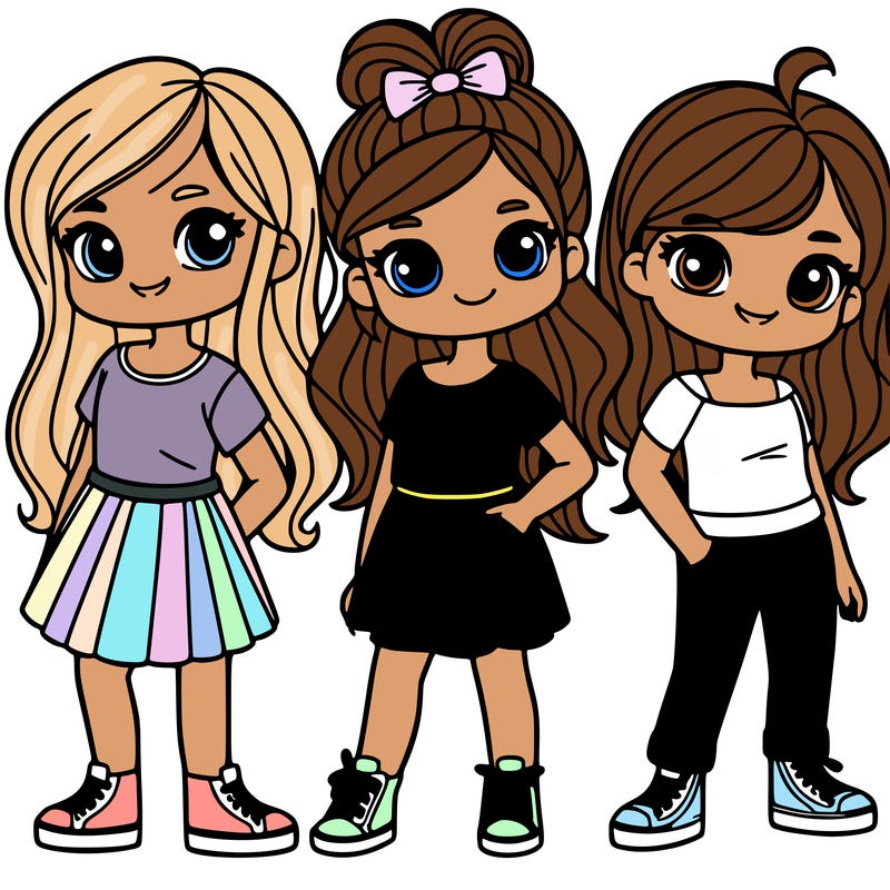 three girls