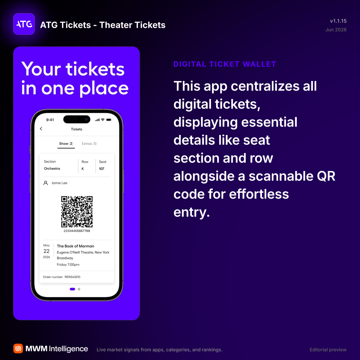 ATG Tickets - Theater Tickets - Entertainment App | MWM