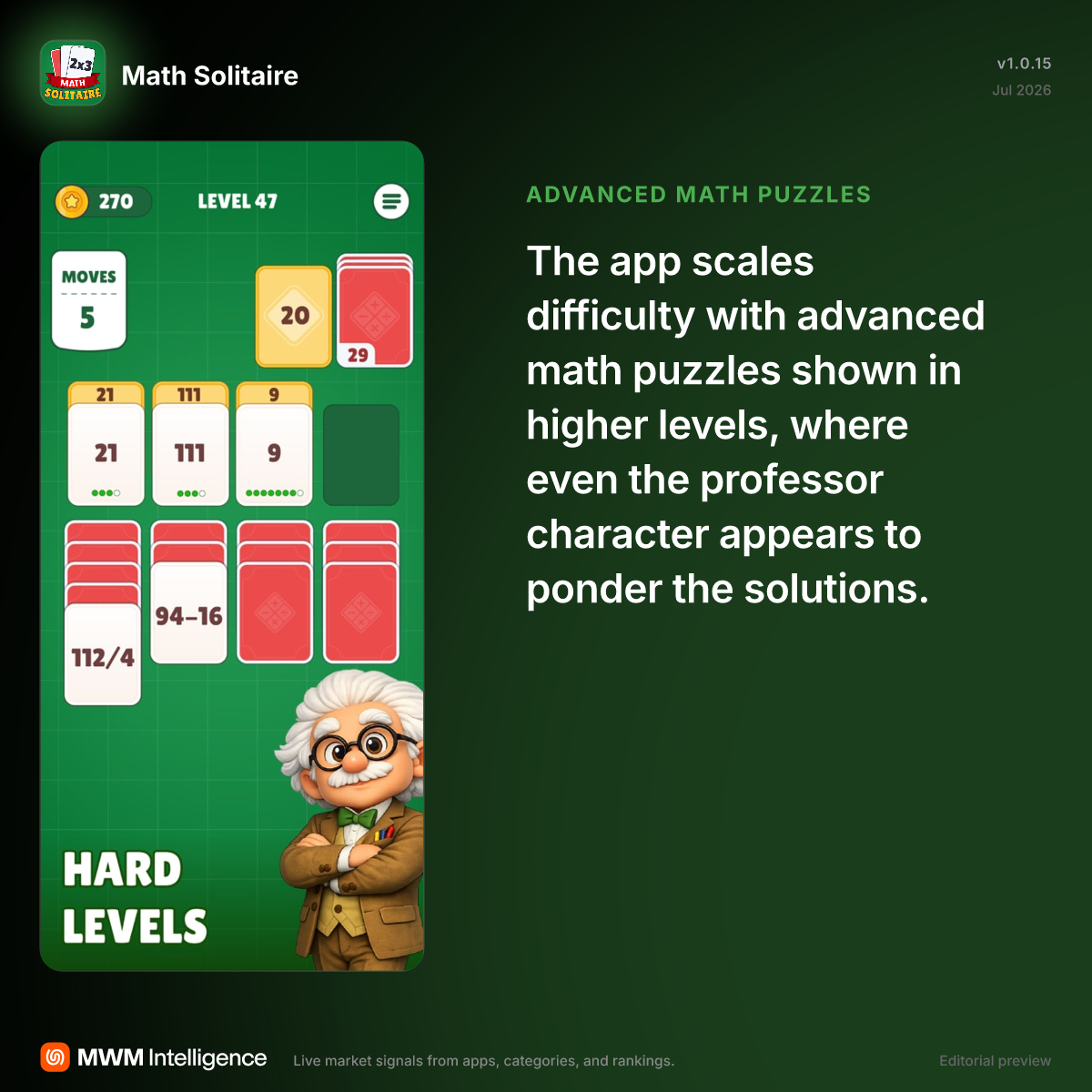 Math Solitaire - Games App | MWM