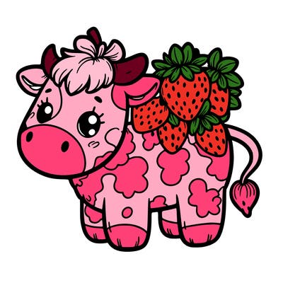 strawberry cow