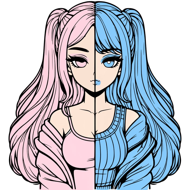 realistic girl split