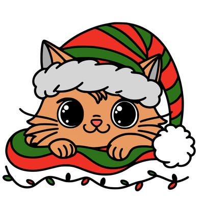 cat christmas