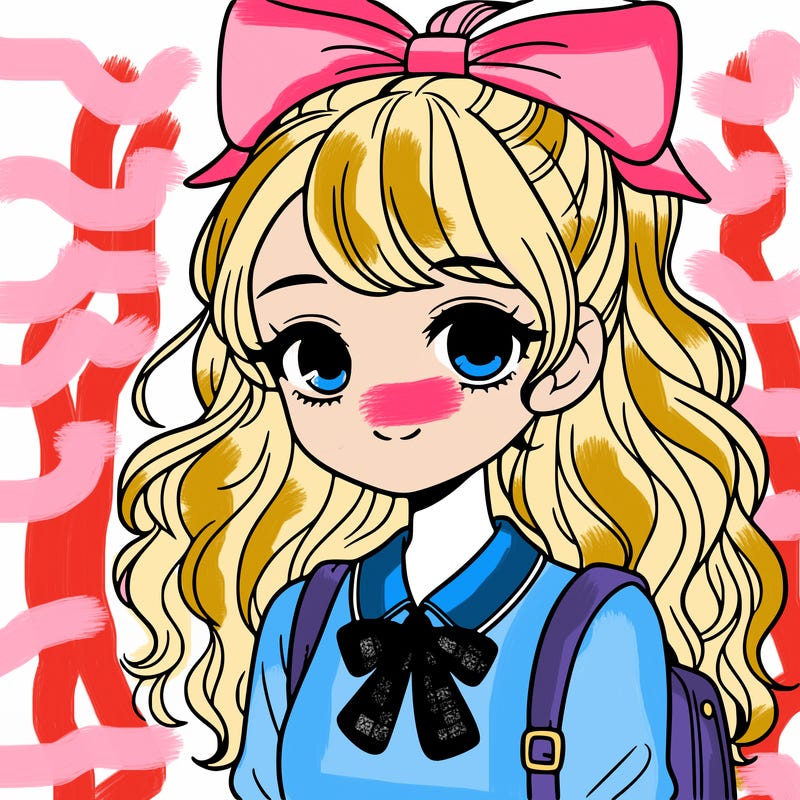 cute preppy teenage girl