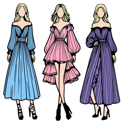 fashion models dresses