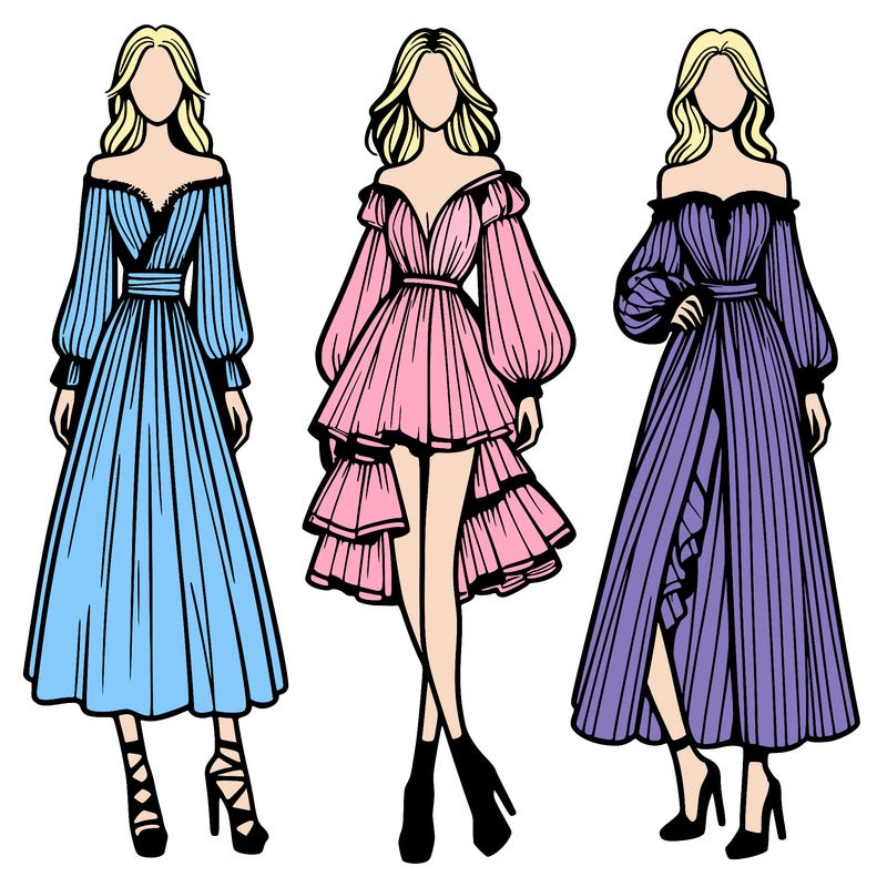 fashion models dresses