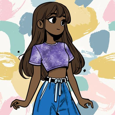 girl in a cute crop top