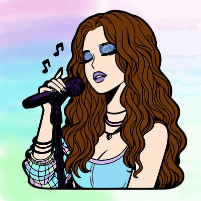 realistic female singer