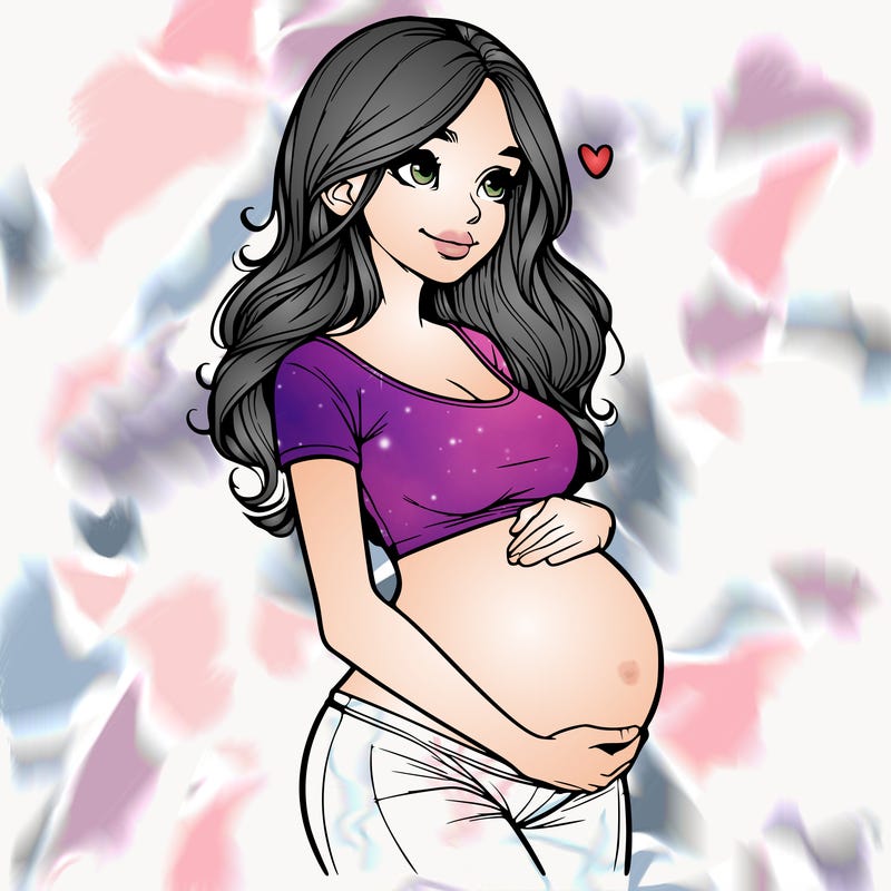 realistic pregnant girl