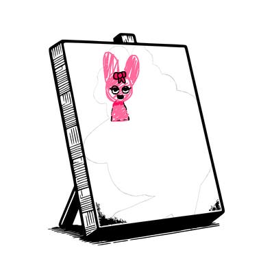 blank canvas realistic