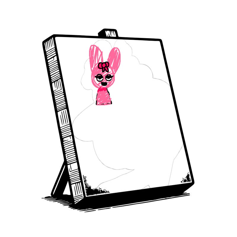 blank canvas realistic