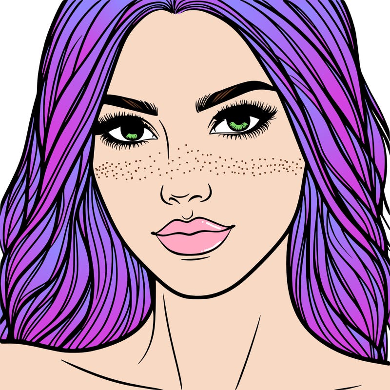 close up of beautiful woman