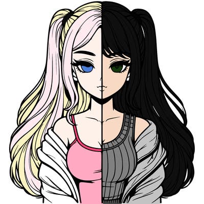 realistic girl split