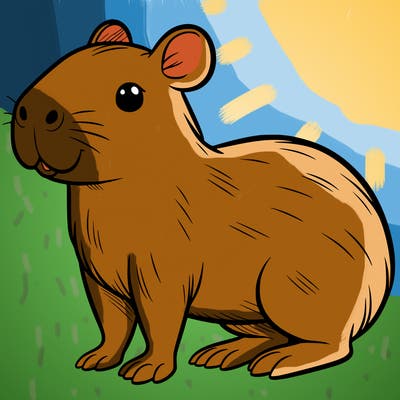 cute capybara
