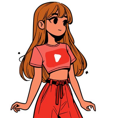 girl in a cute crop top