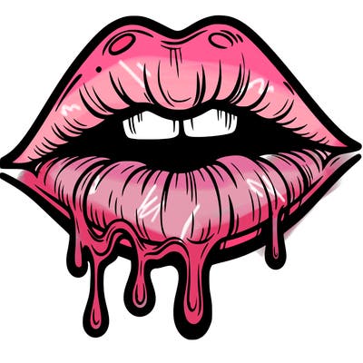 lips that look realistic and drip