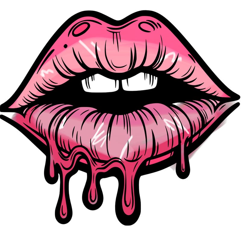 lips that look realistic and drip