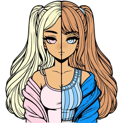 realistic girl split