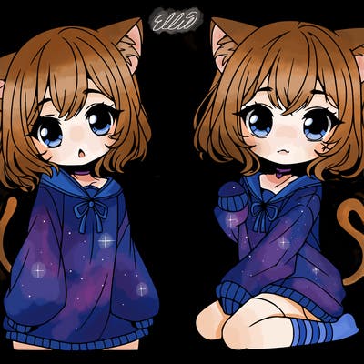 cat anime girl