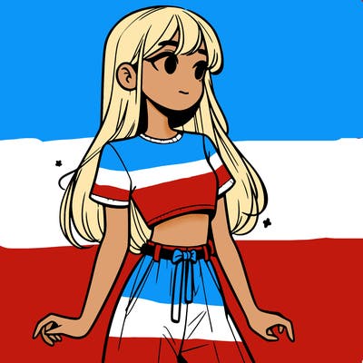 girl in a cute crop top