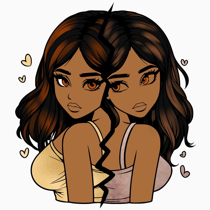 realistic girl split