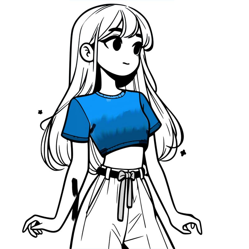 girl in a cute crop top