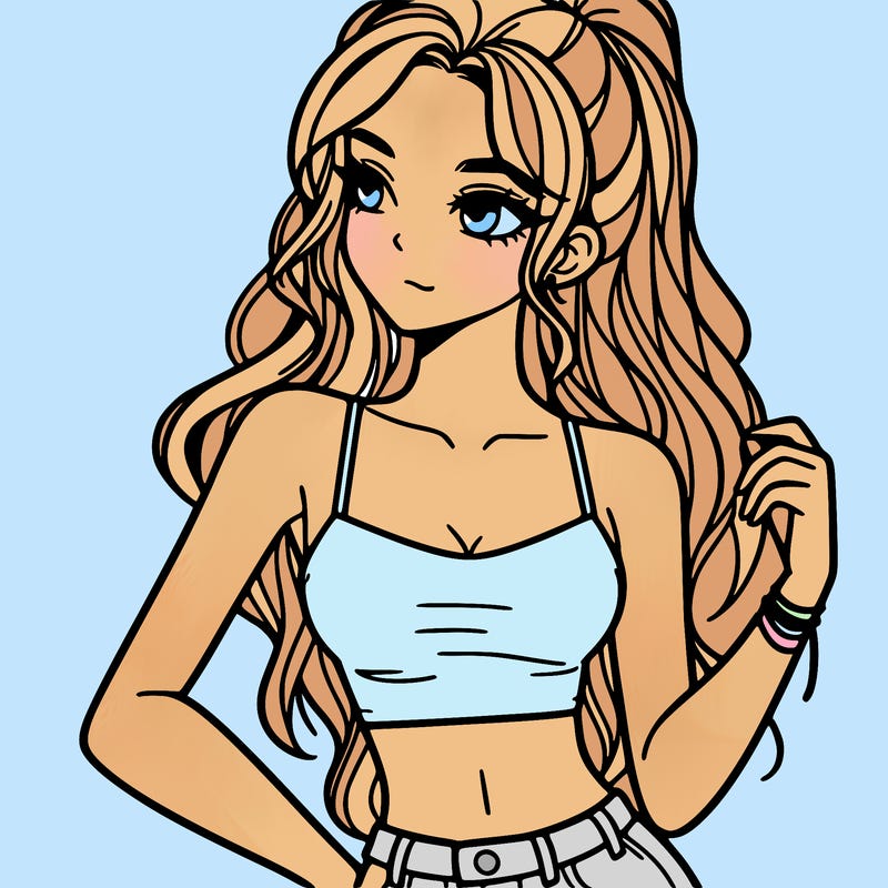 girl in crop top