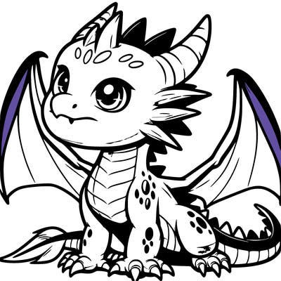 fierce baby night dragon