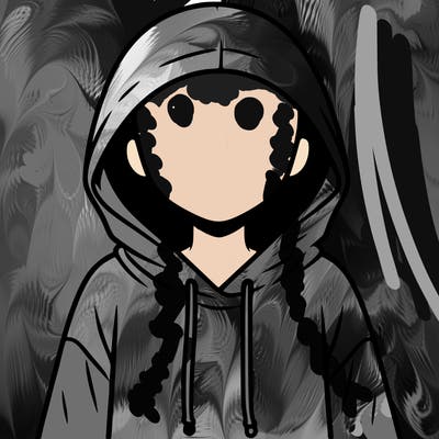 faceless girl in hoodie