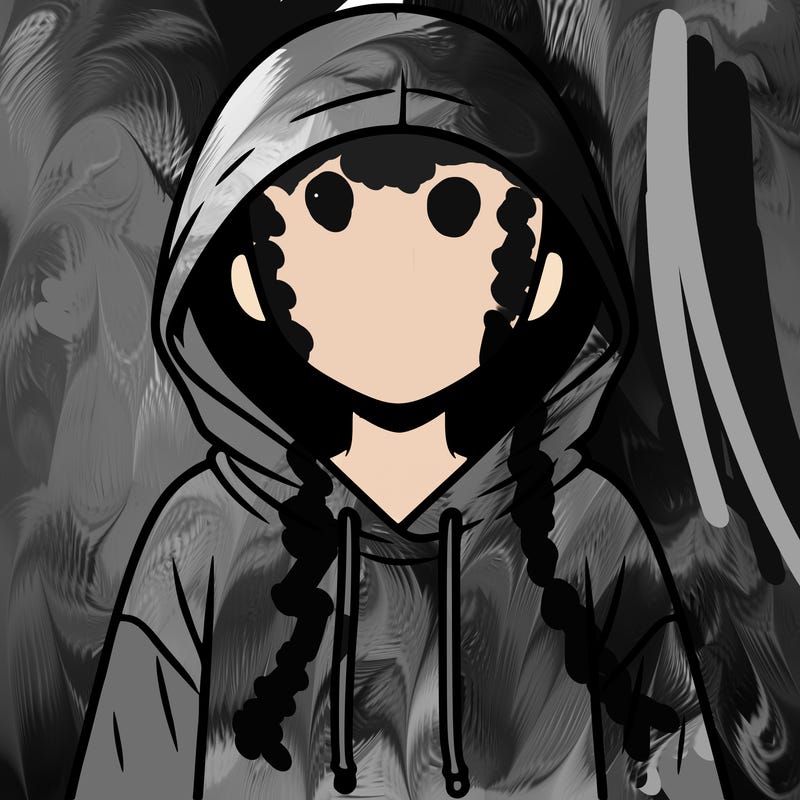 faceless girl in hoodie