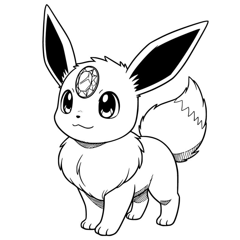 a kipacat and nothing else it is something that looks like an evie from pokémon except it has gem on it