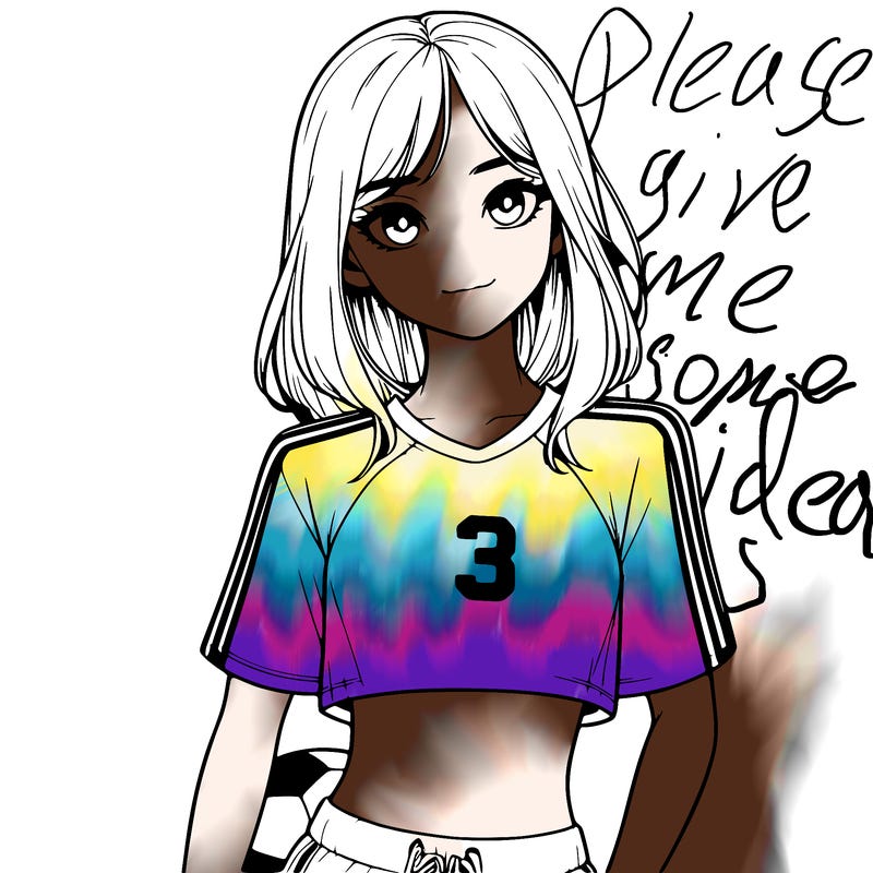 realistic girl wearing soccer jersey