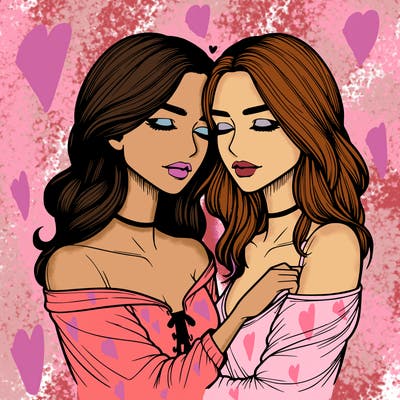 realistic girls in love