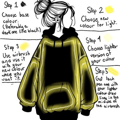 realistic girl with a oversized sweatshirt on and a bun