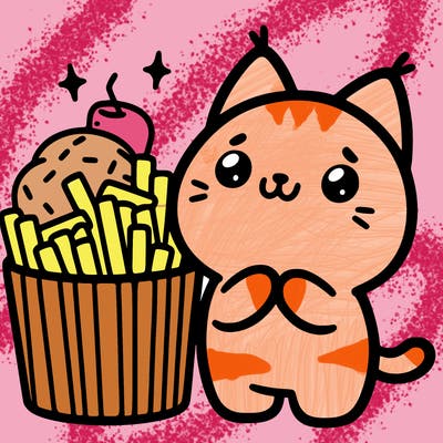 cute food cat