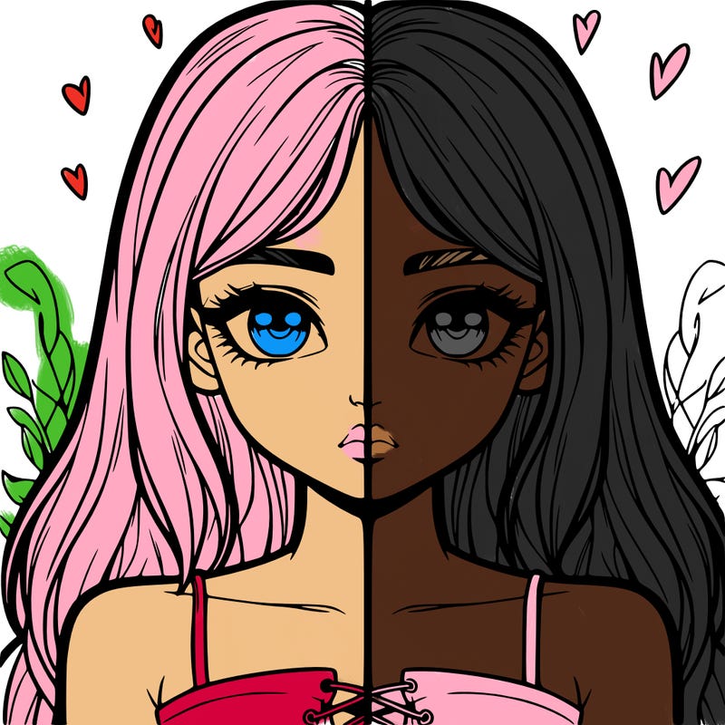 realistic girl split