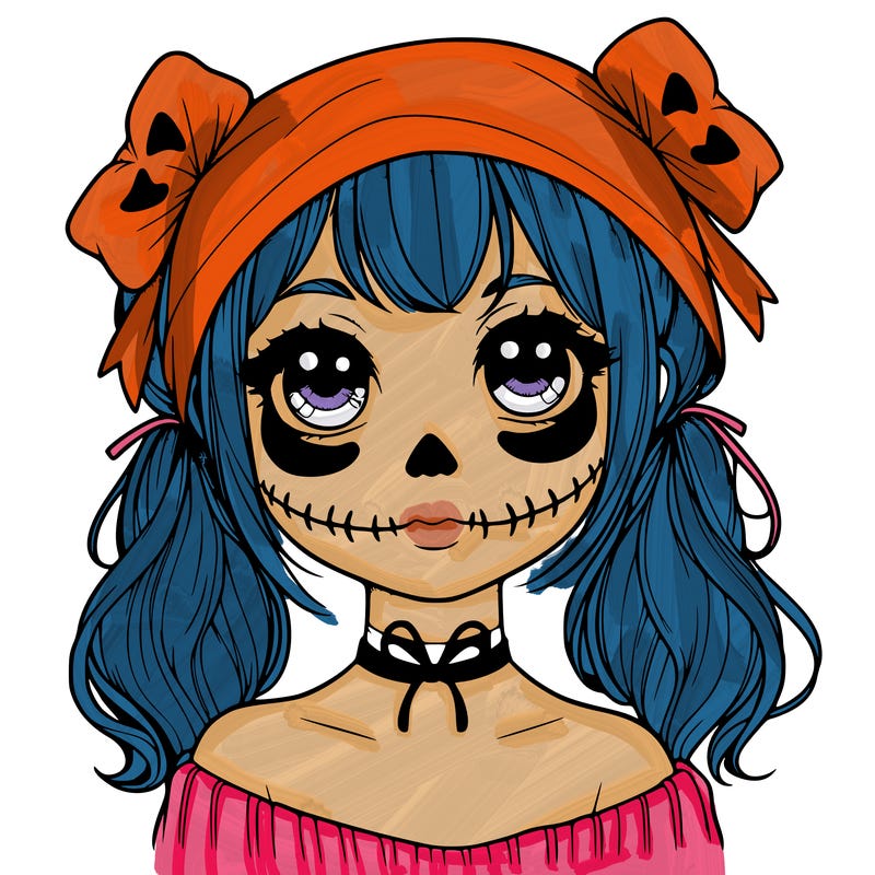 realistic girl halloween