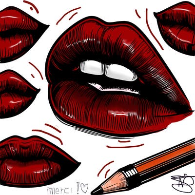realistic  lips