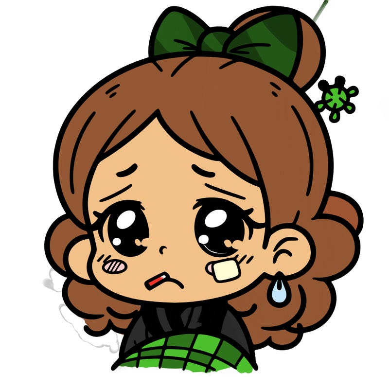 a baby girl who is sick