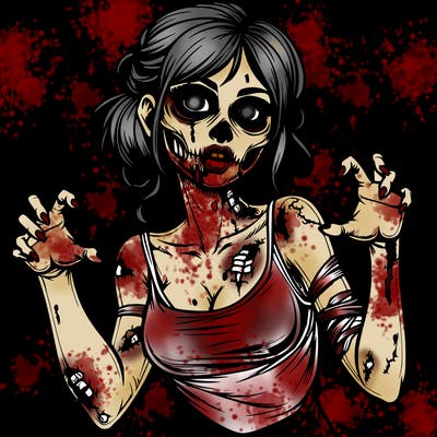 realistic zombie girl