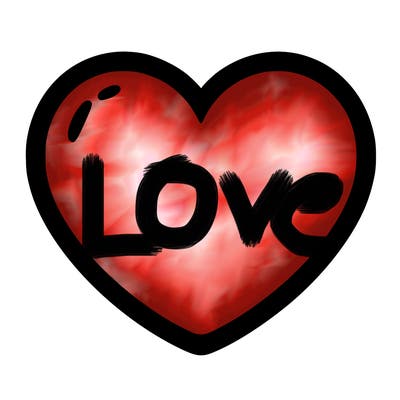 a blank heart