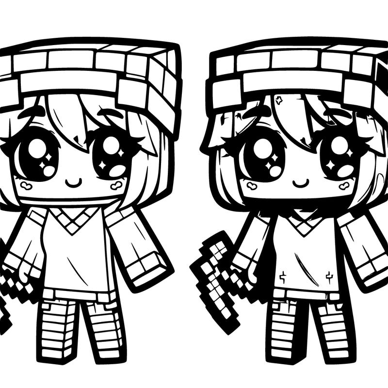 cute realistic minecraft girl