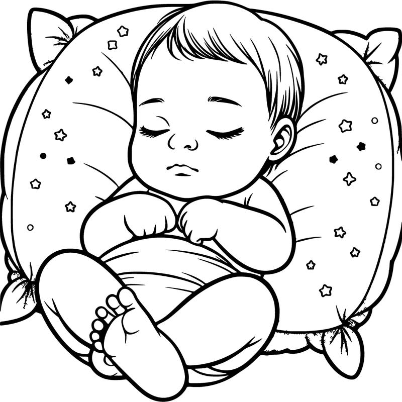 realistic sleeping baby